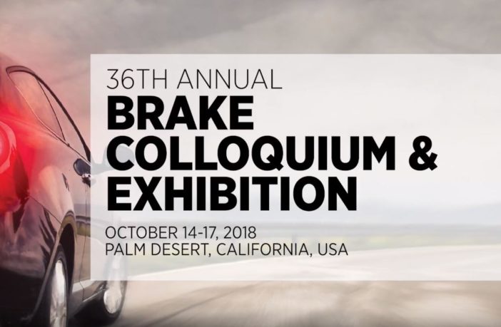 SAE International Opens Registration for 36th Annual Brake Colloquium & Exhibition